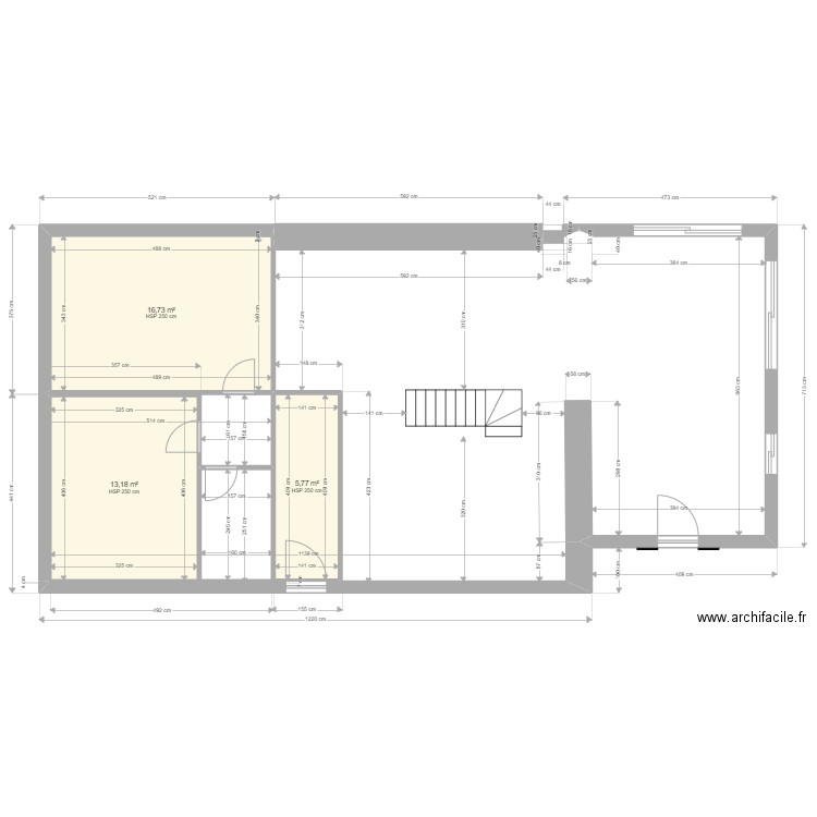 projet 1.0. Plan de 3 pièces et 36 m2