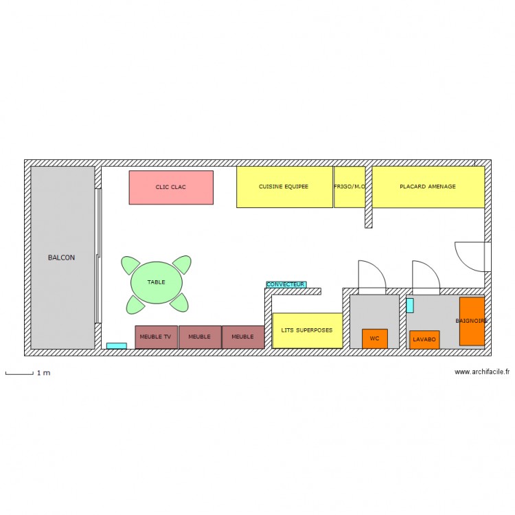 PIAU. Plan de 0 pièce et 0 m2