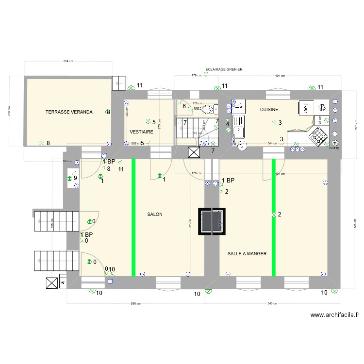 PLANRDC5 ELECTRICITE. Plan de 0 pièce et 0 m2