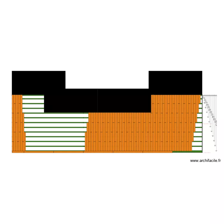 terrasse 40 mur 150. Plan de terrasse 40 mur 150. Plan de