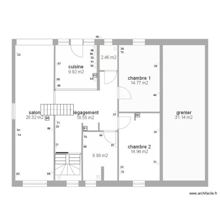 PdC 1 er Etage. Plan de PdC 1 er Etage. Plan de