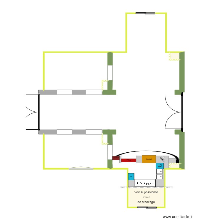 Bar rooftop v6. Plan de 0 pièce et 0 m2