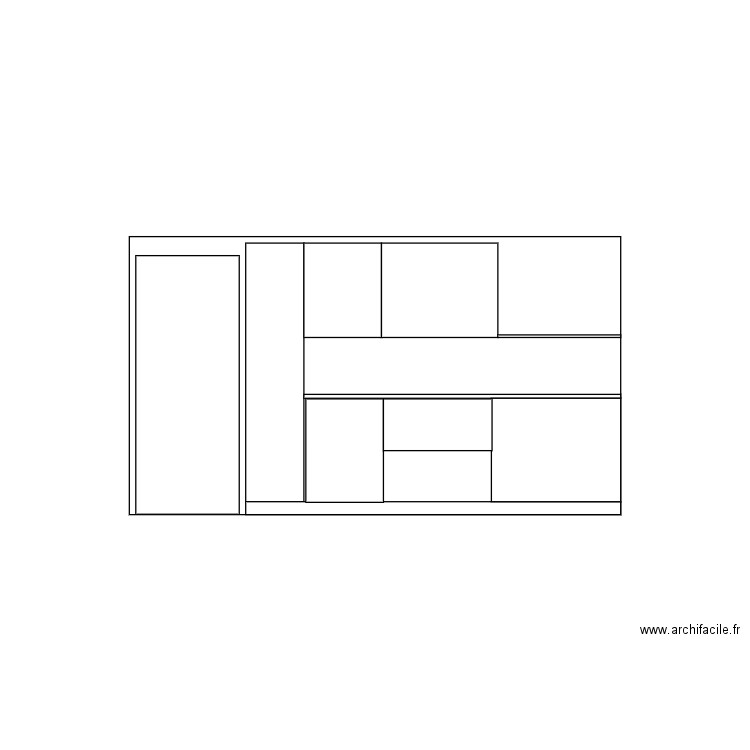 facade evier. Plan de 0 pièce et 0 m2