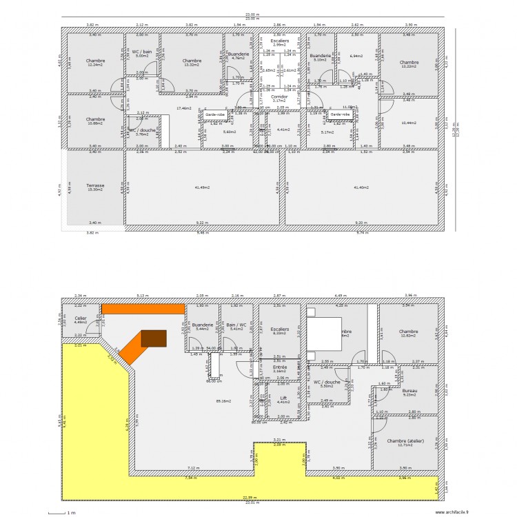 NEW Loveresse rez 4.5 et 3.5   attique. Plan de 0 pièce et 0 m2