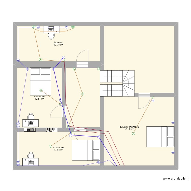 sylvain FF etage. Plan de 0 pièce et 0 m2
