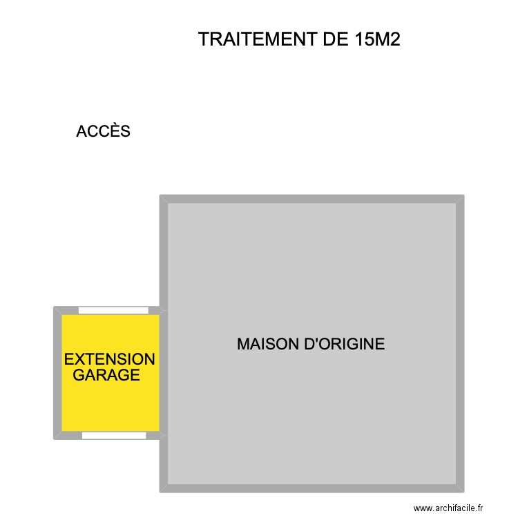 ZONE GARDES. Plan de 2 pièces et 109 m2