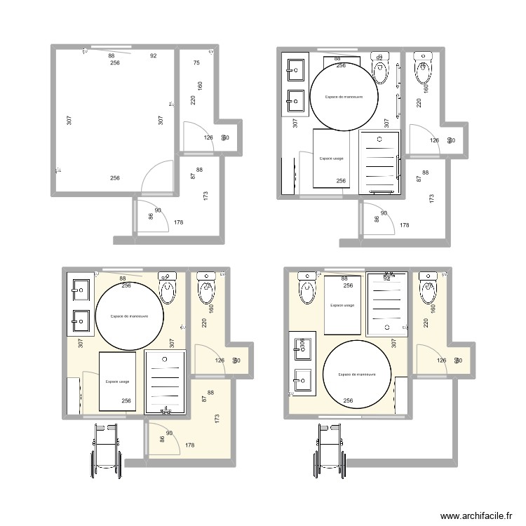 communion - Plan 7 pièces 37 m2 dessiné par yvescarino