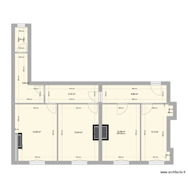 142 CHEMIN VERT 1. Plan de 9 pièces et 69 m2