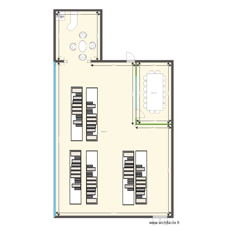 Plan MEG salle expo. Plan de 0 pièce et 0 m2