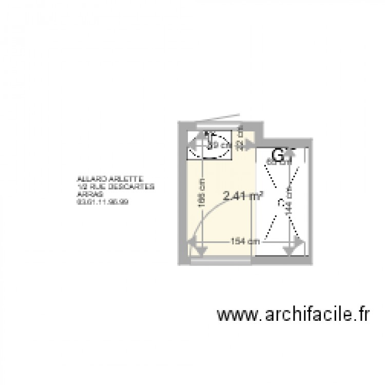 ALLARD ARLETTE . Plan de 0 pièce et 0 m2