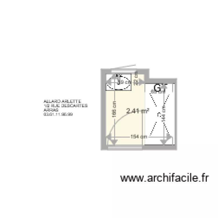 ALLARD ARLETTE . Plan de 