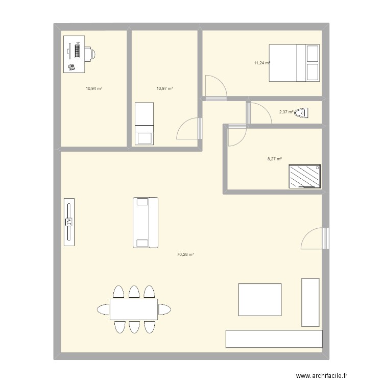 Maison Boissy. Plan de 0 pièce et 0 m2