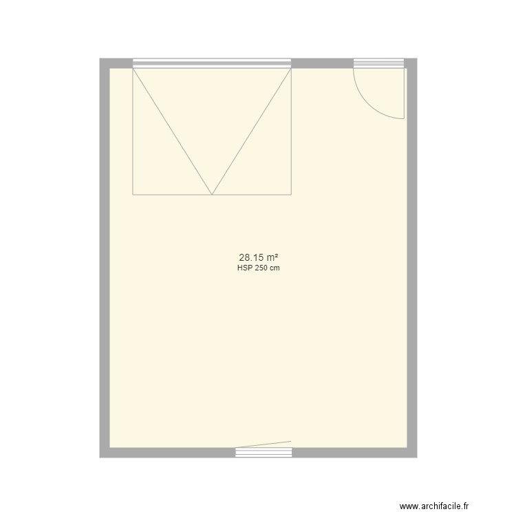 garage vue de dessus. Plan de 0 pièce et 0 m2