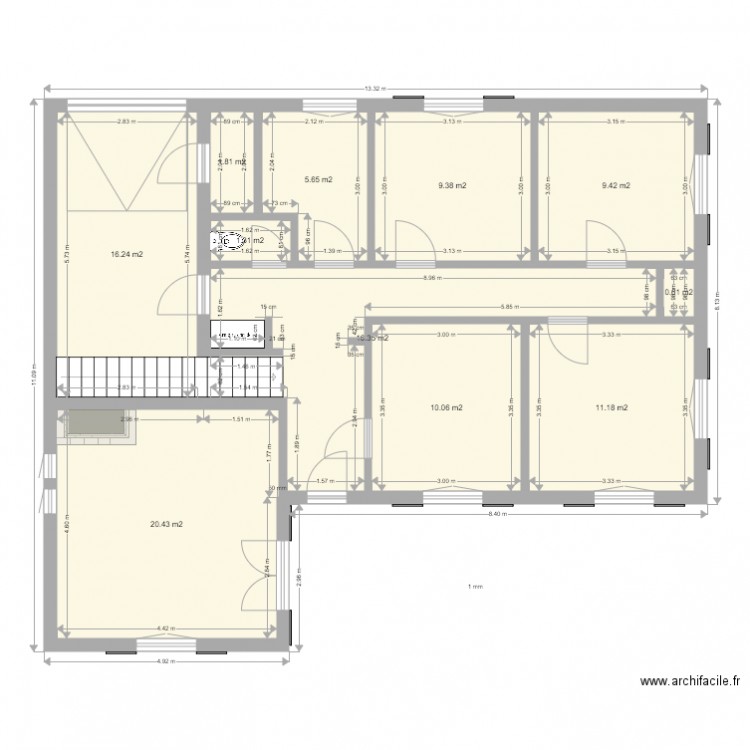 Client Serandour. Plan de 0 pièce et 0 m2