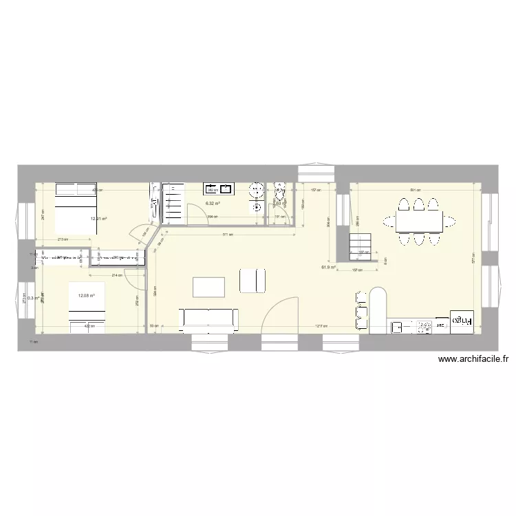maison taotunee. Plan de 