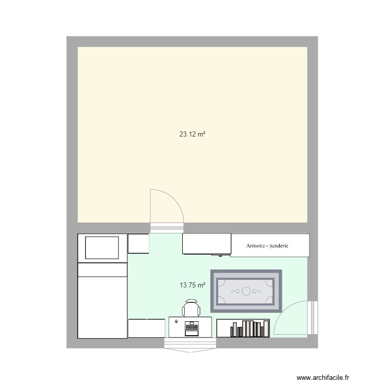 Chambre Pierre Louis 1. Plan de 0 pièce et 0 m2