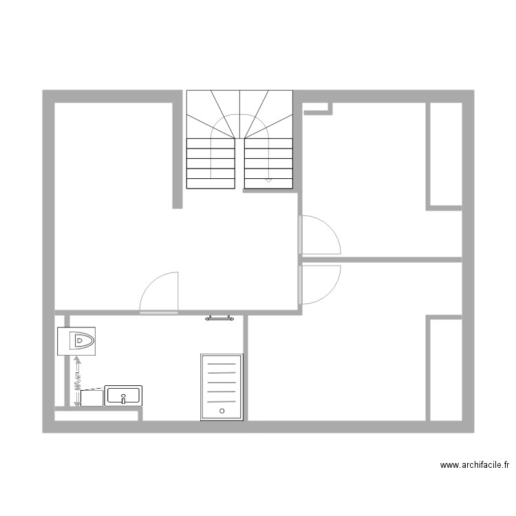 Amenagement comble 1. Plan de 0 pièce et 0 m2