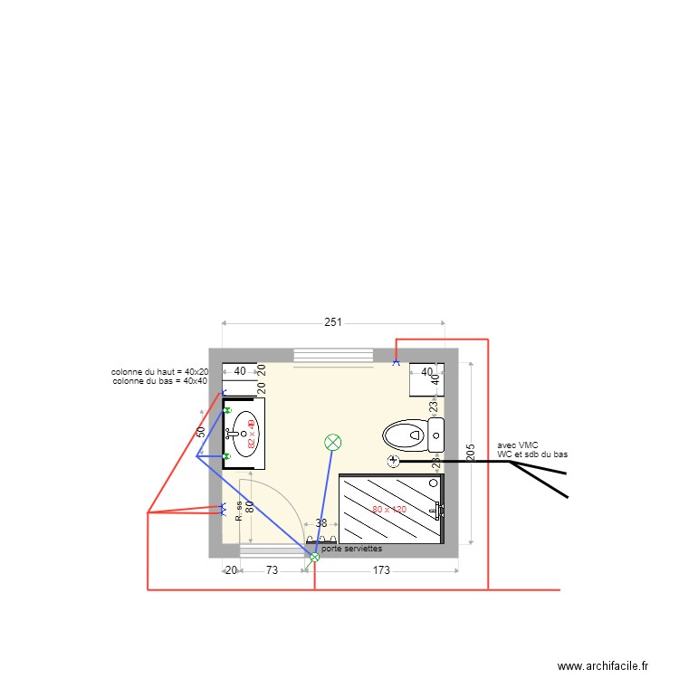 salle de bains 2022 02 07a. Plan de 0 pièce et 0 m2