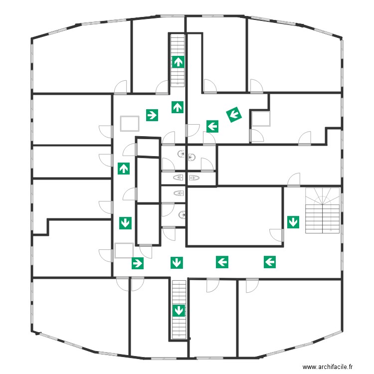 R1 axe. Plan de 0 pièce et 0 m2