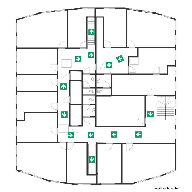 R1 axe. Plan de R1 axe. Plan de