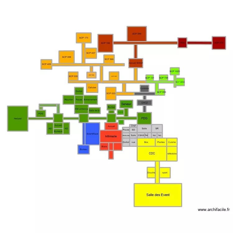 SCP : Site 84 (Map). Plan de 