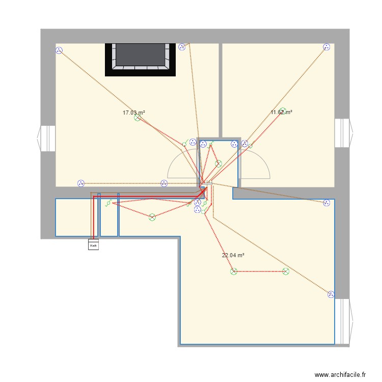 Etage. Plan de 0 pièce et 0 m2