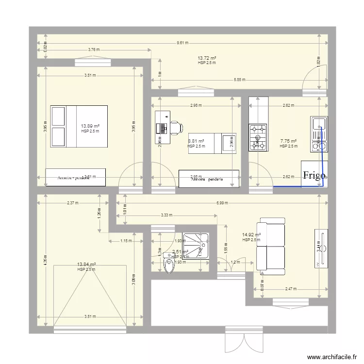 plan maison 100 m. Plan de plan maison 100 m. Plan de