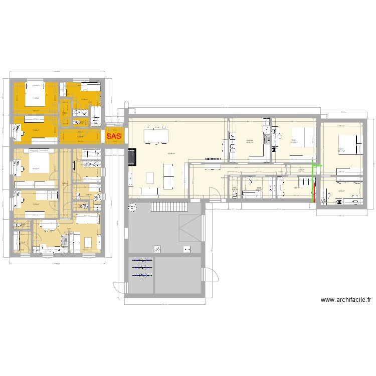 SAS rgherthrthrzrererhyuflul. Plan de 0 pièce et 0 m2