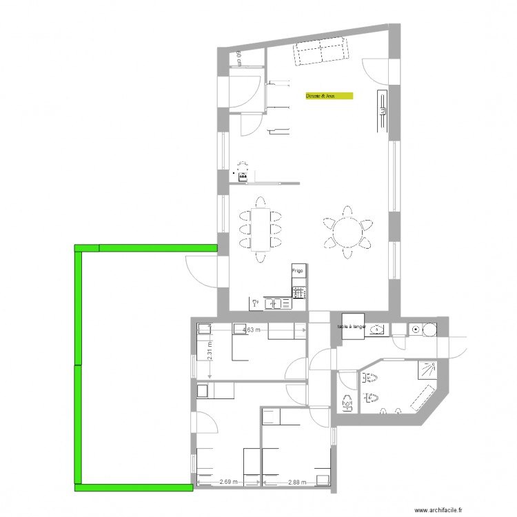 MAN projet 1. Plan de 0 pièce et 0 m2