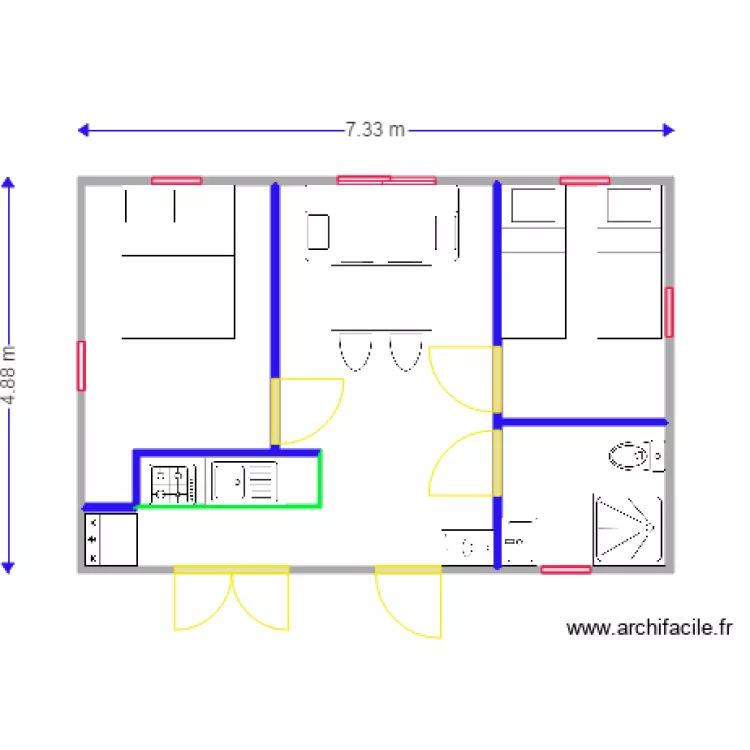 mobil home interieur. Plan de mobil home interieur. Plan de