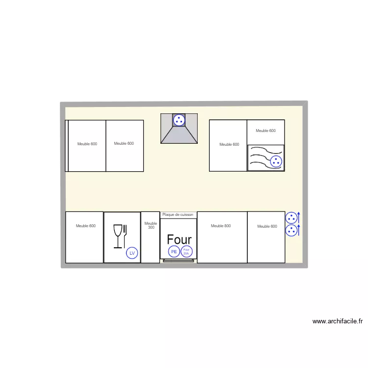 BAYLE / D22060540 / CUISINE. Plan de 
