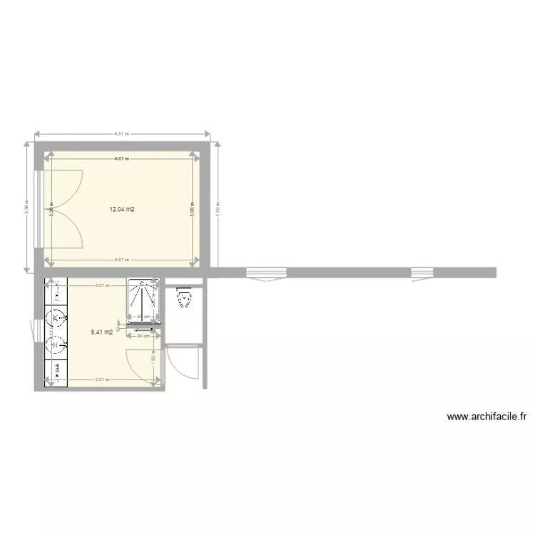 Extension niveau RDJ . Plan de 