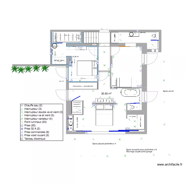 R&M - Sch&eacute;ma Elect RDJ + Ext. Plan de 