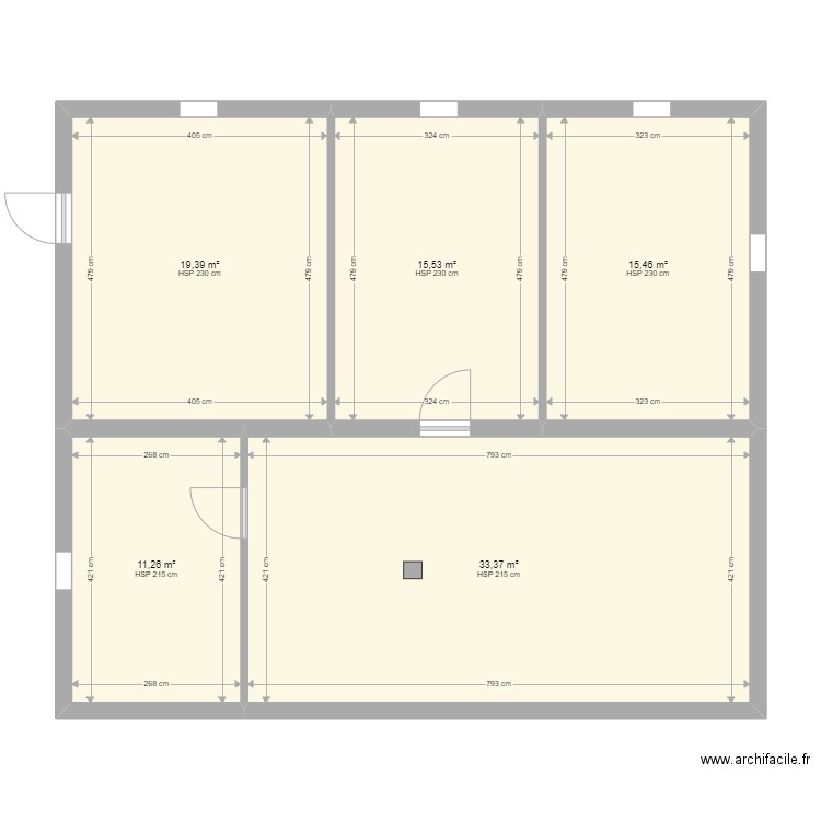 Feme Cottin. Plan de 0 pièce et 0 m2