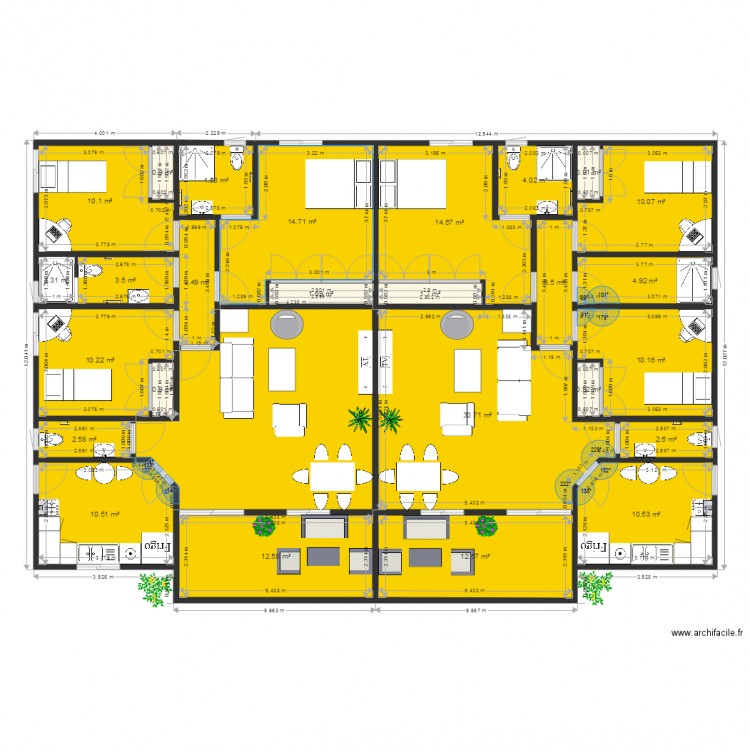 Ondimba. Plan de 0 pièce et 0 m2