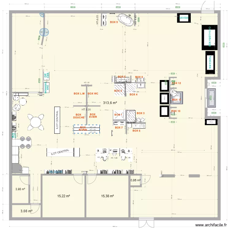 MAGASIN. Plan de 