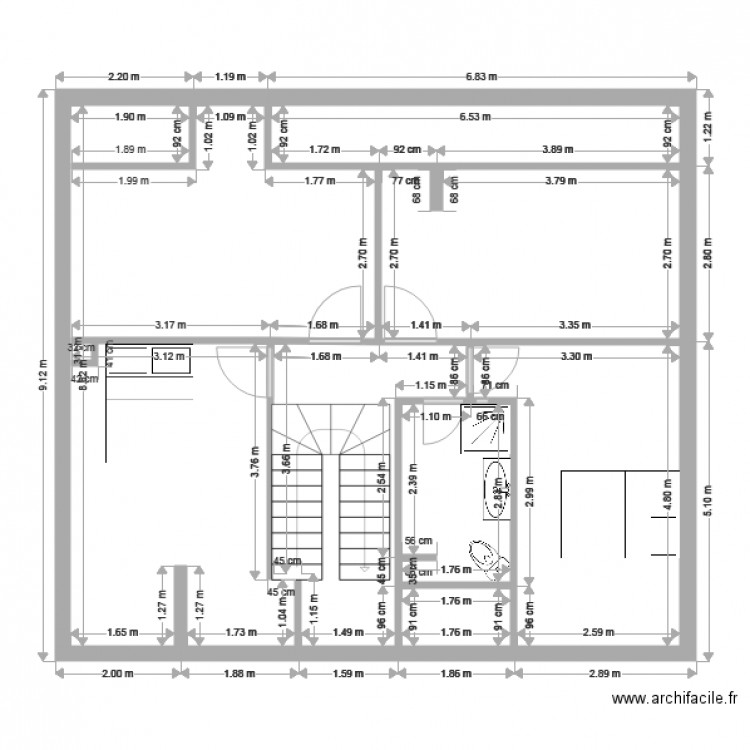 maison vitré étage. Plan de 0 pièce et 0 m2