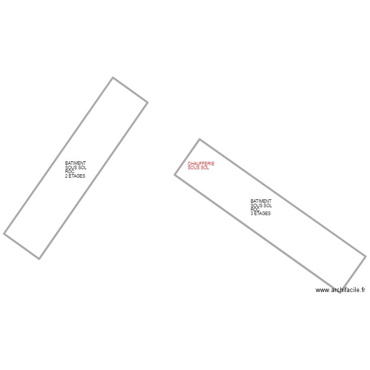 ADEF PLAISIR LA HAISE. Plan de 2 pièces et 965 m2