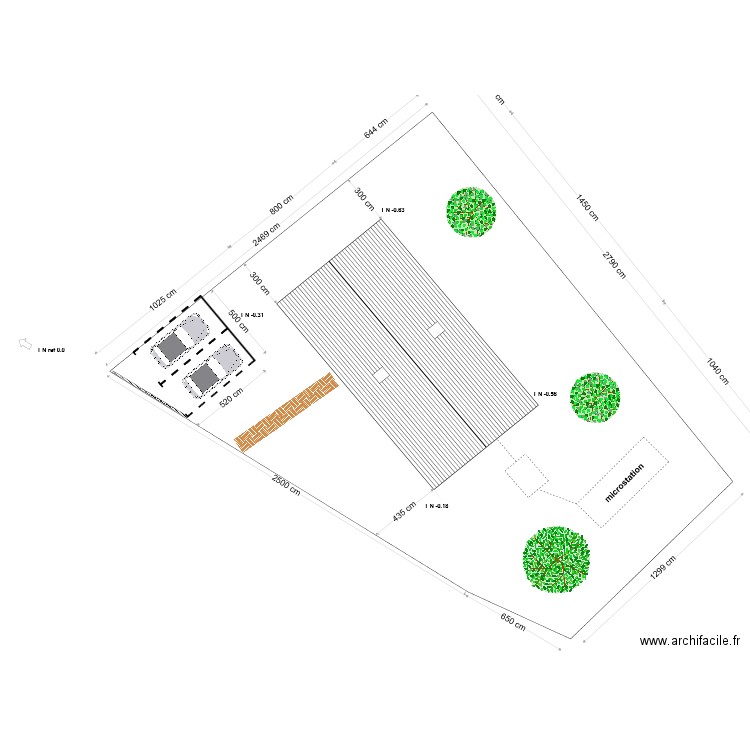 plan de masse permis 2 thiriet. Plan de 0 pièce et 0 m2