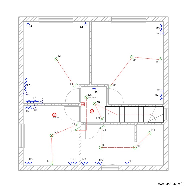 etage tim. Plan de 0 pièce et 0 m2