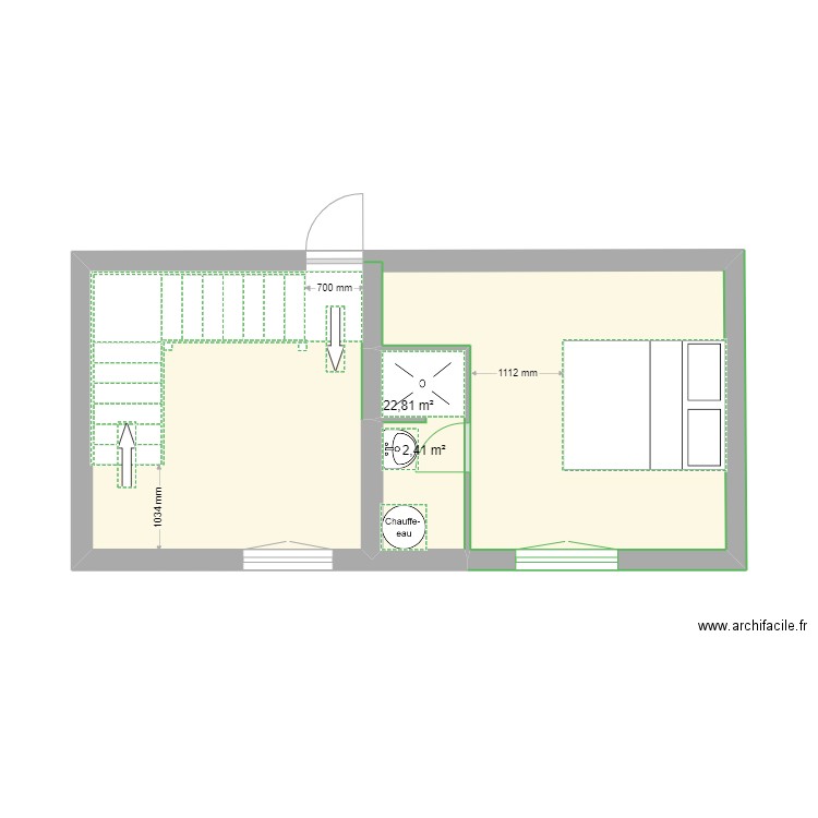 Aubagne raymond. Plan de 4 pièces et 71 m2