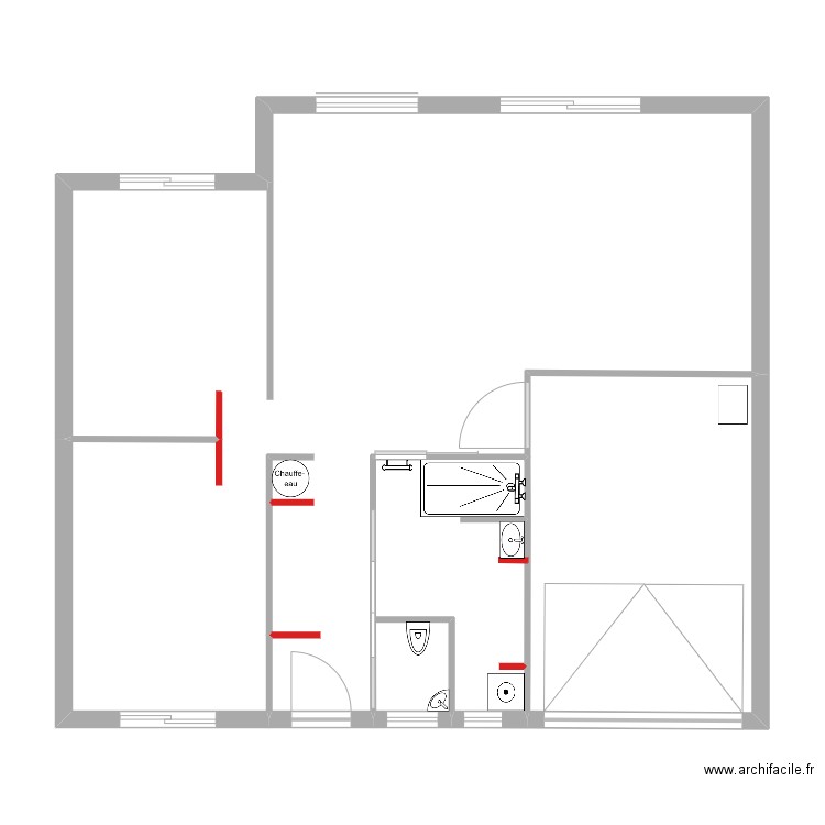 plan 1. Plan de 7 pièces et 93 m2