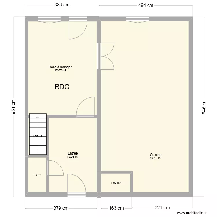 SAVEAN Le LUC. Plan de 6  et 74 m²