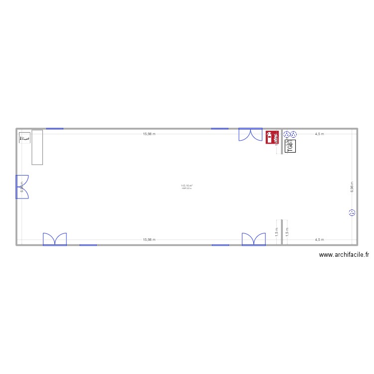 Salle Licques echelle. Plan de 0 pièce et 0 m2