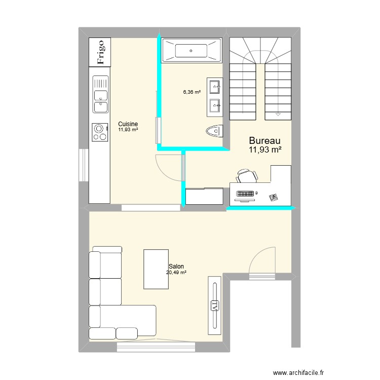 Delphine idée 1. Plan de 0 pièce et 0 m2