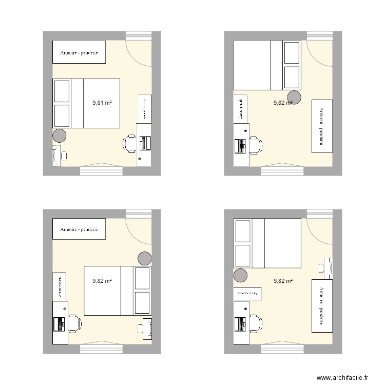 PosafouxHouse chambre Manon. Plan de 0 pièce et 0 m2