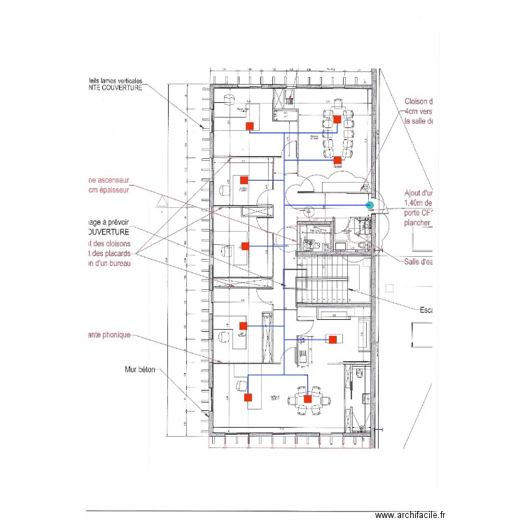 SCI CALLAC reseau clim R2. Plan de 0 pièce et 0 m2