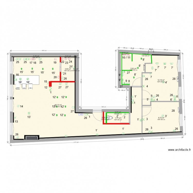 Plan électrique. Plan de 0 pièce et 0 m2