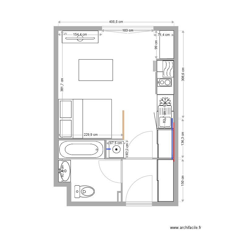 Studio Nico projet 3. Plan de 0 pièce et 0 m2