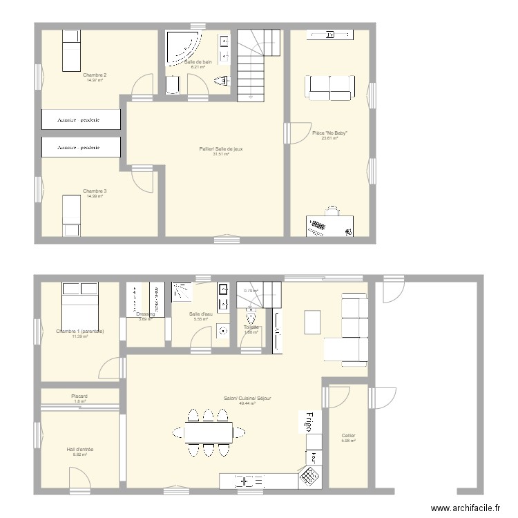 maison 2. Plan de 0 pièce et 0 m2